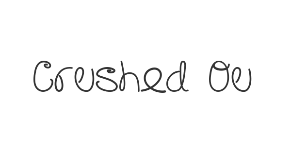 Crushed Out Girl font thumbnail